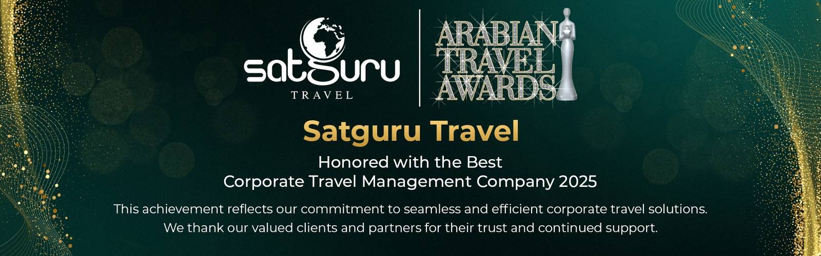 Arabian Awards 2025 - Best Corporate Travel Management Company 2025 Arabian Awards 2025 - Best Corporate Travel Management Company 2025