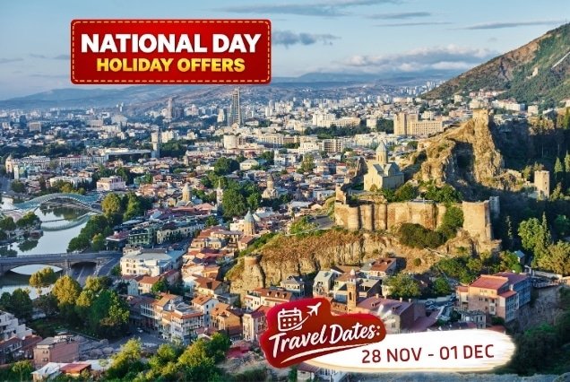 Georgia Travel Package - Tbilisi cityscape view for UAE National Day Holiday Offers