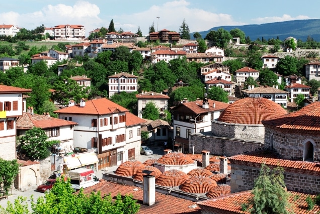 Traditional Ottoman houses in Safranbolu, Turkey; a historic stop on our Turkey tour packages from Dubai.
