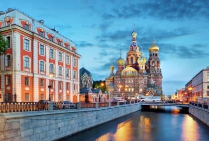 Church of the Savior on Spilled Blood in St. Petersburg for Russia holiday packages from Dubai, UAE.