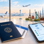 Passport, boarding pass and phone showing arrival card and visa checklist for mandatory arrival cards 2026